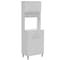 Tuhome Della 60 Kitchen Pantry with Countertop, Closed & Open Storage, White ALB4448 - alternate 7
